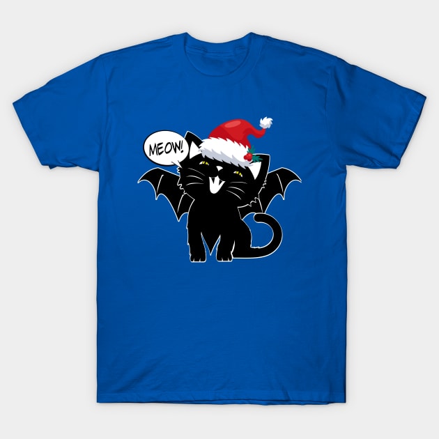 VampCat Holiday T-Shirt by ArtofBadAss